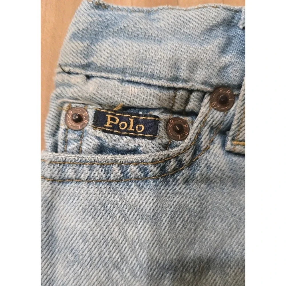 NWT Polo Ralph‎ Lauren Youth Boys RL 67 Denim Shorts Sz 3T Sullivan Slim Roll Up